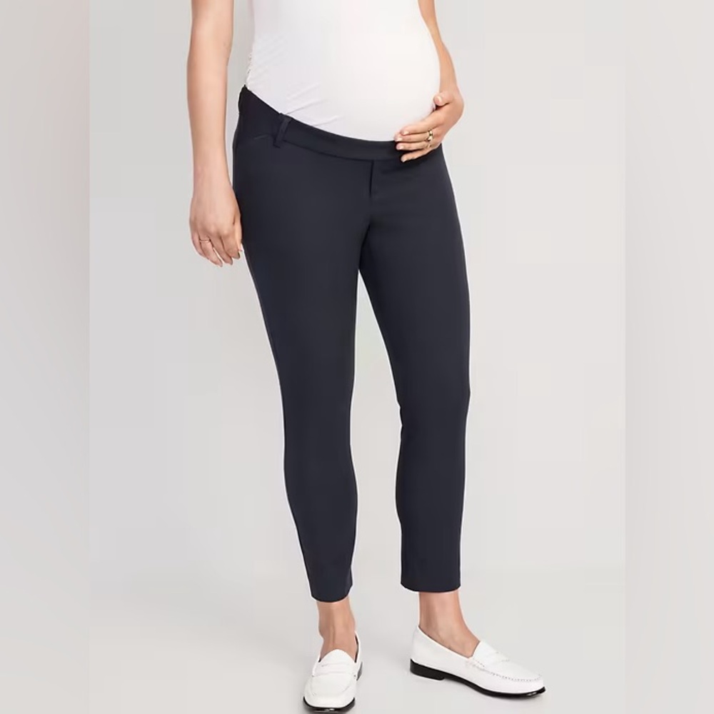 🌻Blue Maternity Pixie Side Panel Pants